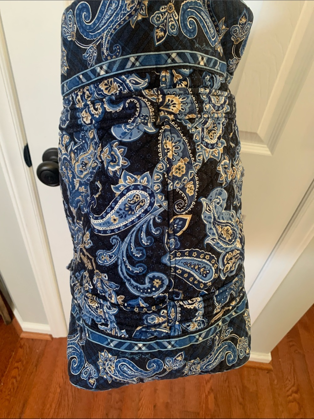 Vera Bradley Windsor Navy Blue Small Duffle Bag FLAW - Picture 8 of 10